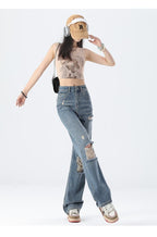 New High Waist Slimming And Wide Leg Jeans For Women