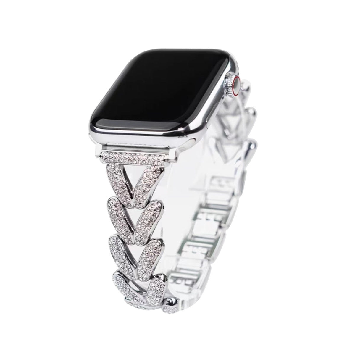 V-shaped Metal Diamond-embedded Exquisite Strap