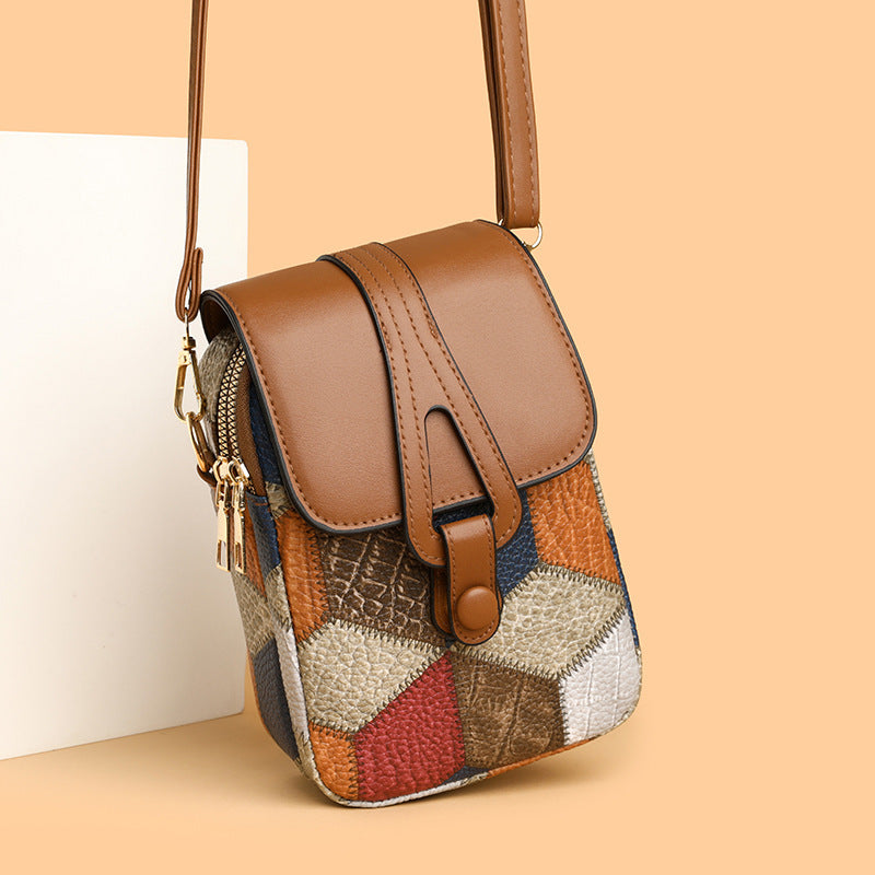 All-matching Fashion Vertical Exquisite Soft Leather Casual Pouch