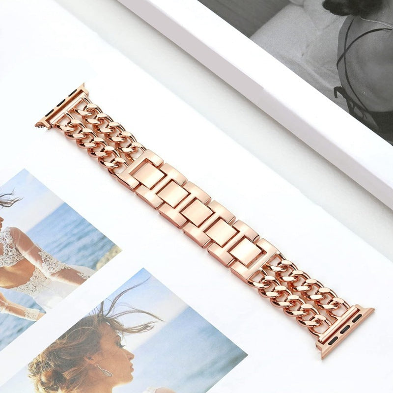 Stainless Steel Metal Strap Denim Chain Wrist Strap