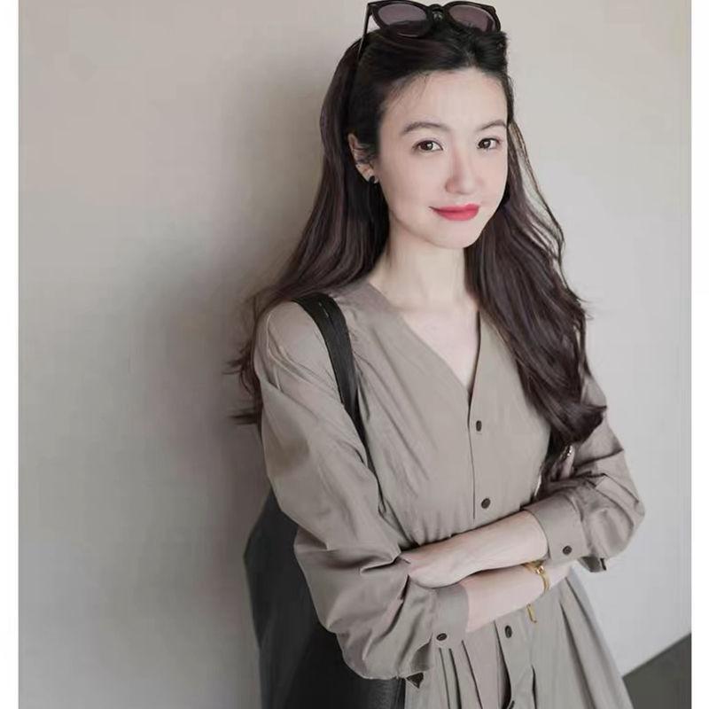 Women's Fashion Vintage Niche Shirt Dresses