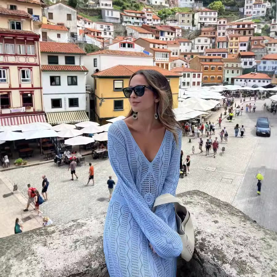 Women's Clothing Long Knitted Dress