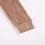 Fashionable Women's Plus Size Shirt With Fold-down Collar And Button Texture