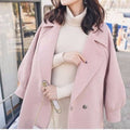 Autumn And Winter Woolen Coat Women's Korean-style Thickened Cinched