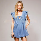 Ins Loose Casual Organ Pleats Suspender Shorts